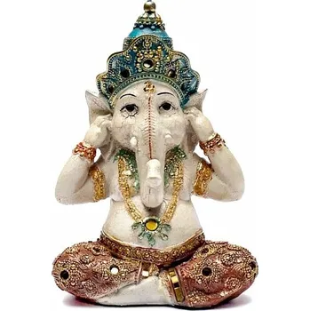 Feng Shui socha Ganéša Neslyším výška cca 21 cm