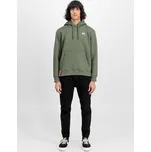 Alpha Industries Mikina Basic Small Logo Hoodie Zelená Regular Fit XXXL