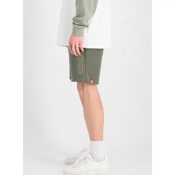Alpha Industries Šortky Alpha Puff Print Short Zelená Regular Fit M