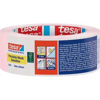 Lepicí páska Maskovací papírová malířská páska Tesa Washi Tape 38 mm x 50 m Růžová