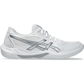 Dámská sálová obuv Dámská obuv na badminton/squash Asics Gel-Rocket 12 - white/pure silver Bílý (40)