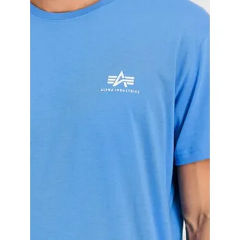 Pánské tričko Alpha Industries T-Shirt AI.188505-737 Modrá Basic Fit L