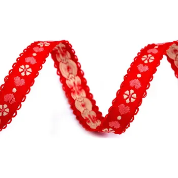 Vzorovka srdce šíře 15 mm, střední, 3 (15mm) červená