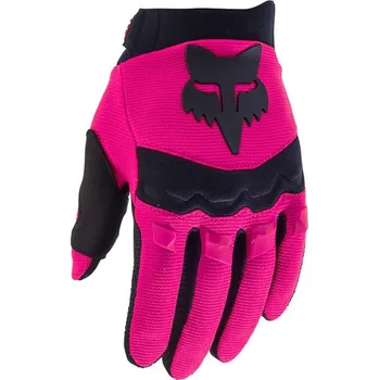 Moto oblečení Dětské rukavice na motorku/čtyřkolku CROSS QUAD FOX DIRTPAW RŮŽOVÉ PINK YXS
