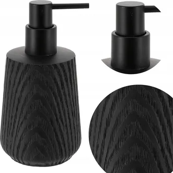 Dávkovač mýdla DÁVKOVAČ NA TEKUTÉ MÝDLO 350 ml černý do koupelny kuchyně dávkovač