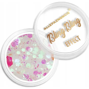 Prášek na nehty Ozdoby Na Nechty ALLEPAZNOKCIE 1g Bling Bling Effect Třpytky Č.07