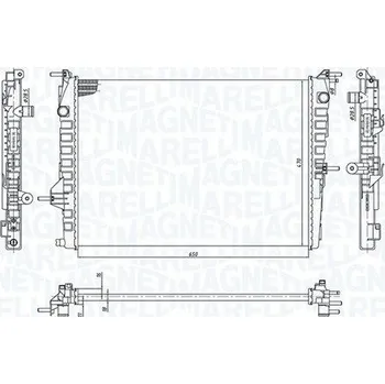 Chladič motoru Chladič, chlazení motoru MAGNETI MARELLI 350213199300