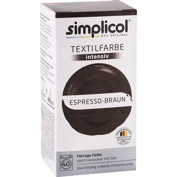 Speciální výtvarná barva Simplicol barva na textil Espresso hnědá 150ml + 400g