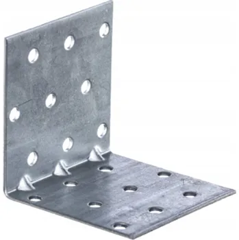 Tesařské kování MONTÁŽNÍ ÚHELNÍK S PROLISEM 60x60x60x1,5 TESAŘSKÝ SPOJOVACÍ PRVEK POZINK