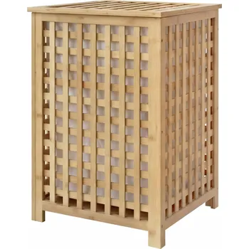 Koš na prádlo Dřevěný koš na prádlo Lenca