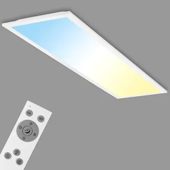 Lampička Briloner LED panel Piatto CCT dálkové ovládání 100x25 bílá LED celkem 24 W - Doprava zdarma