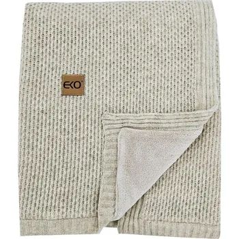 Dětská deka EKO Deka pletená s podšívkou Beige 100x80 cm