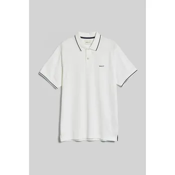 POLOKOŠILE GANT TIPPING SS PIQUE POLO WHITE