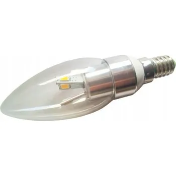 Žárovka LED ŽÁROVKA KONGA E14 6X5630 3W STUDENÁ BÍLÁ STŘÍBRNÁ