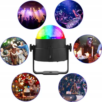 IP kamera Disko koule WorldSell RGB 90 mm napájení ze sítě