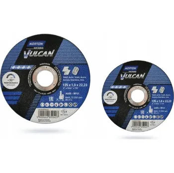 Řezný kotouč NORTON ŘEZNÝ KOTOUČ NA KOV 125X1,0 NORTON VULCAN 50 ks 50 KOTOUČŮ KOTOUČE