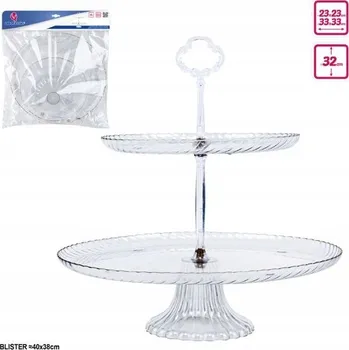 Talíř Elegantní Dvojitý Talíř se Zlatými Okraji