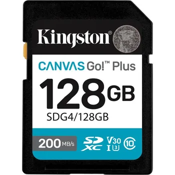 Paměťová karta Kingston Canvas Go! Plus SDXC 128 GB (SDG4/128GB)