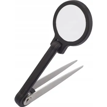 Lupa s pinzetou, zvětšovací sklo 25mm
