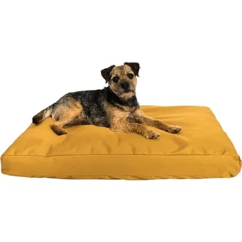 Pelíšek pro psa Samohýl Exclusive Buffy matrace nylon okrová 120 × 100 × 15 cm