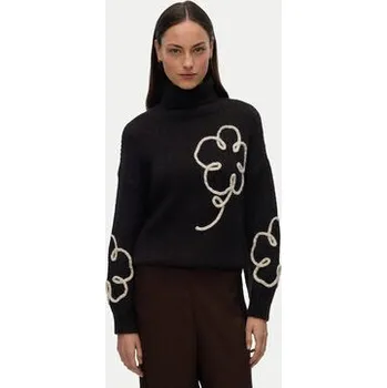 Dámský svetr Vero Moda Rolák Fatima 10335036 Hnědá Regular Fit XL