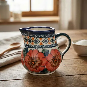 Konvička na mléko BOLESŁAWIEC GU-785 DEK. 124 ART. 170 ml - keramická konvička na mléko