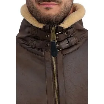 Pánská bunda Alpha Industries Zimní bunda B3 Arctic 108109 Hnědá Regular Fit XL