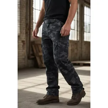 Pánské kalhoty Pánské maskáčové kalhoty modro šedý maskáč