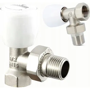 Ventil Radiátorový rohový ventil poniklovaný 1/2" Diamond ART.63-1/2.K