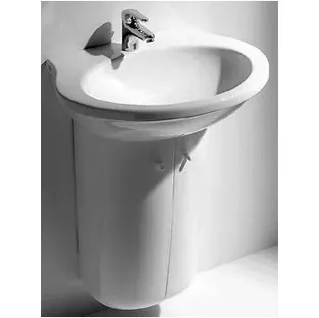 Umyvadlo umyvadlo Cleo 251280 s otvorem pro baterii vč.sifonu Clou 80/55 cm bílé