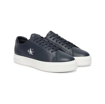 Dámské tenisky Sneakersy Calvin Klein Basket Cupsole Laceup Lth Ml YM0YM01460 Tmavomodrá 40