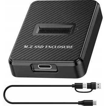 EXTERNÍ BOX PRO M.2 SSD DO NOTEBOOKU USB 3.2 ČERNÝ NVMe, BEZNÁŘAĎOVÝ, 10 GB/s