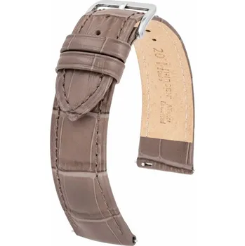 Řemínek na hodinky Kožený řemínek Hirsch Duke L 01028037-2, hnědý, teletina, délka L, Quick Release