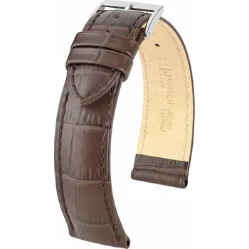 Řemínek na hodinky Kožený řemínek Hirsch Duke L 01028010NQ-2, hnědý, teletina, délka L