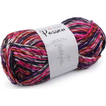 Příze Pletací příze Passion 100 g, střední, 8 (1248) růžová