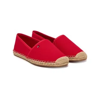 Pánské polobotky Espadrilky Tommy Hilfiger Flag Canvas Espadrille FW0FW08541 Červená 41