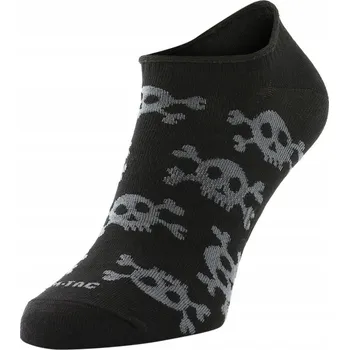 Pánské ponožky M-Tac Letní prodyšné sportovní Ponožky nízké Pirate Skull Black 43-46