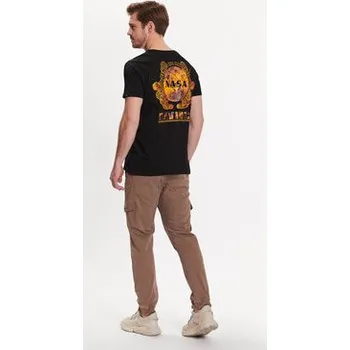 Pánské tričko Alpha Industries T-Shirt NASA Davinci T 136508 Černá Regular Fit XL