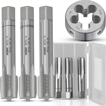 Závitořezný nástroj Závitníky a závitové očko M16x1 HSS SADA 3+1 KOMPLET ZÁVITNÍKŮ