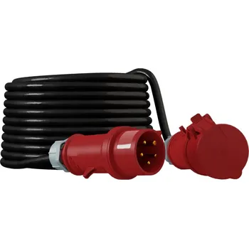Napájecí kabel Prodlužovací Kabel 10m silový 32A/5P IP44 CEE 400V/32A H07RN-F 5x4 Doktorvolt 6435