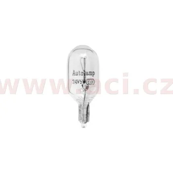 Žárovka žárovka 24V 5W (patice W2,1x9,5d/ T10) HELLA (sada 10 ks)