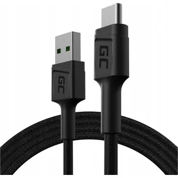 Datový kabel Kabel Green Cell USB - USB-C 1,2 m černý
