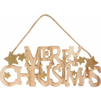 Vánoční dekorace Nástěnná vánoční dekorace Tadar Merry Christmas 29 × 1 × 12,5 cm
