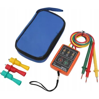 Bezpečnostní kamera 60V~600V Měřič pořadí fází, tester rotace fází, 3fázový fázoměr AC SM852B