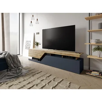 Televizní stolek MOB TV skříňka Bokas 200 (antracit + dub wotan)