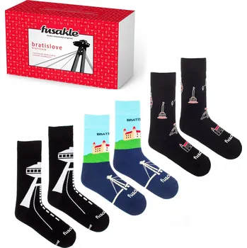 Dámské ponožky Dárková krabička Bratislava L (43-46)