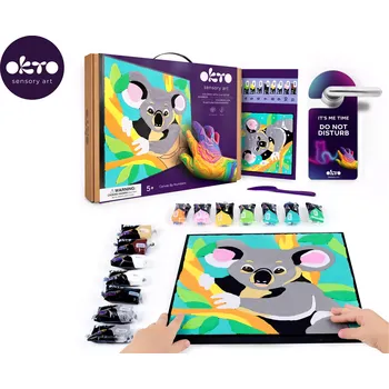 okto malování hmotou podle čísel koala 29 × 29 cm