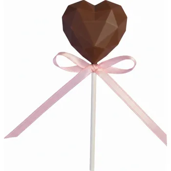 Čokoláda AJALA CHOCOLATE Valentýnské lízátko Varianta: Lízátko z 57% mléčné čokolády