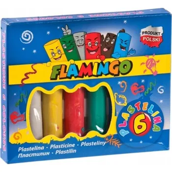 Modelovací hmota Plastelína 6 barev Flamingo