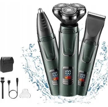 Holicí strojek HOLICÍ STROJEK ZASTŘIHOVAČ STROJEK NA VLASY HLAVY VOUSŮ PÁNSKÝ SET 3V1